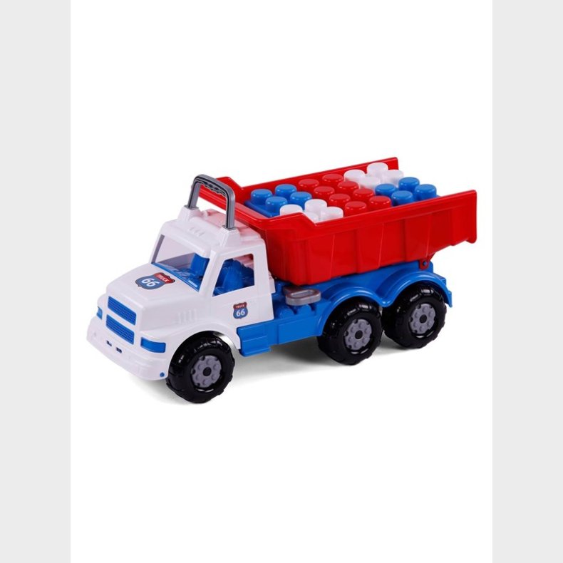 Cavallino Toys Cavallino Route 66 XL Dump Truck with Building Blocks