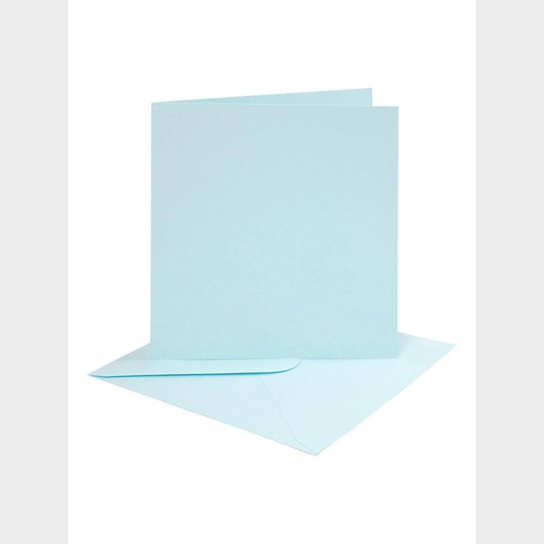 Creativ Company Cards and Envelopes Light Blue 4 pcs.