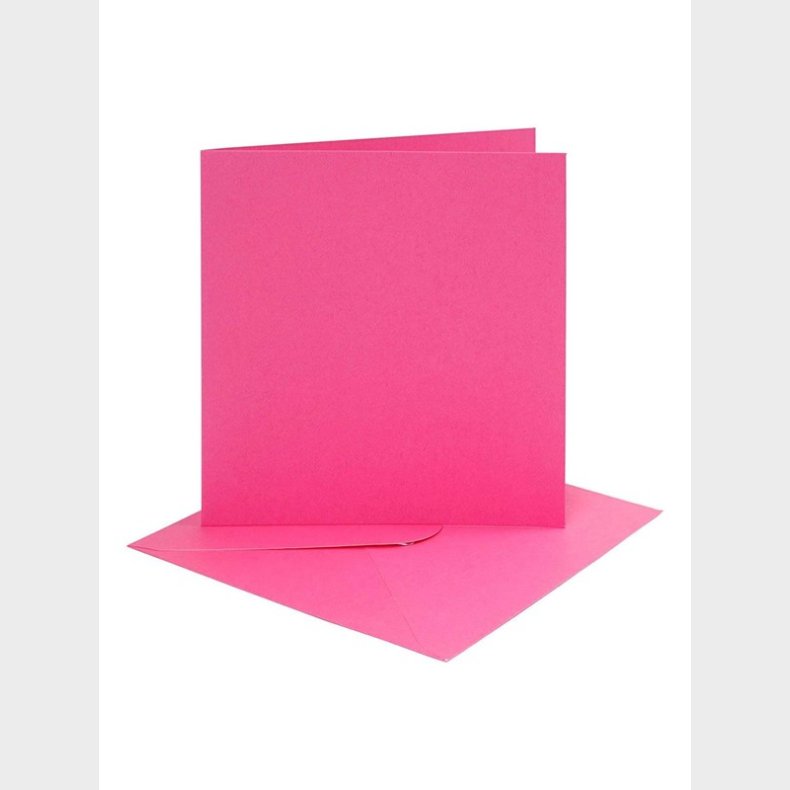 Creativ Company Cards and Envelopes Dark Pink 4 pcs.