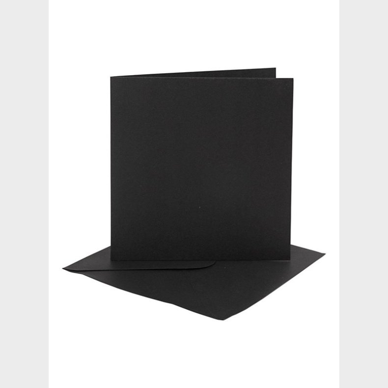 Creativ Company Cards and Envelopes Black 4 pcs.