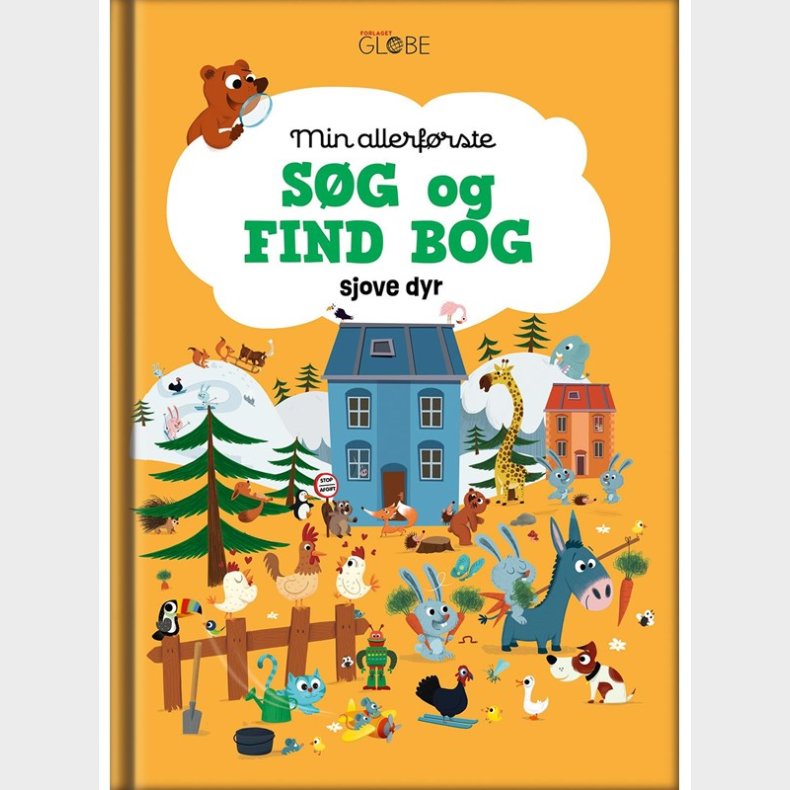 Min allerfrste sg og find bog - Sjove dyr - Brnebog - paperback