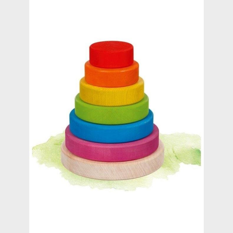 Goki Wooden Stacking Tower 7 pieces.