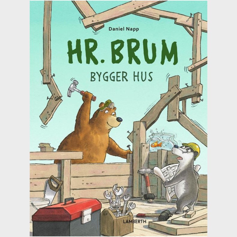 Hr. Brum bygger hus - Brnebog - hardcover