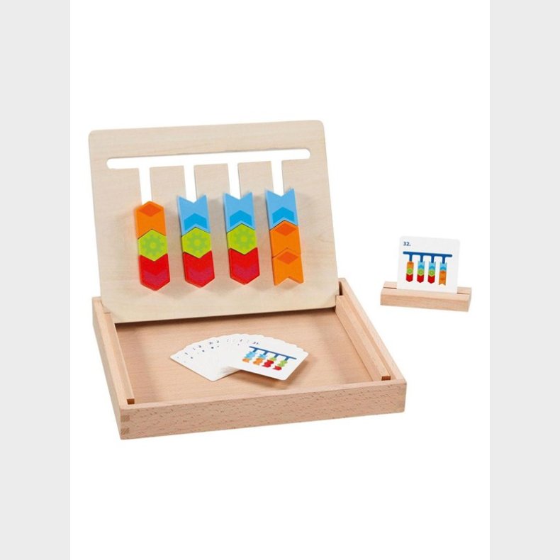 Goki Wood Color Sorting Board in Wooden Box