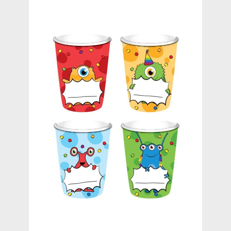 Haza Witbaard Cups Monster Party 8 pcs.