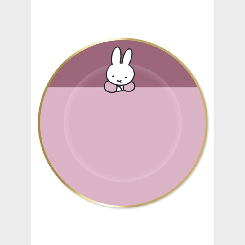 Haza Witbaard Plates Miffy Pink 8 pcs.