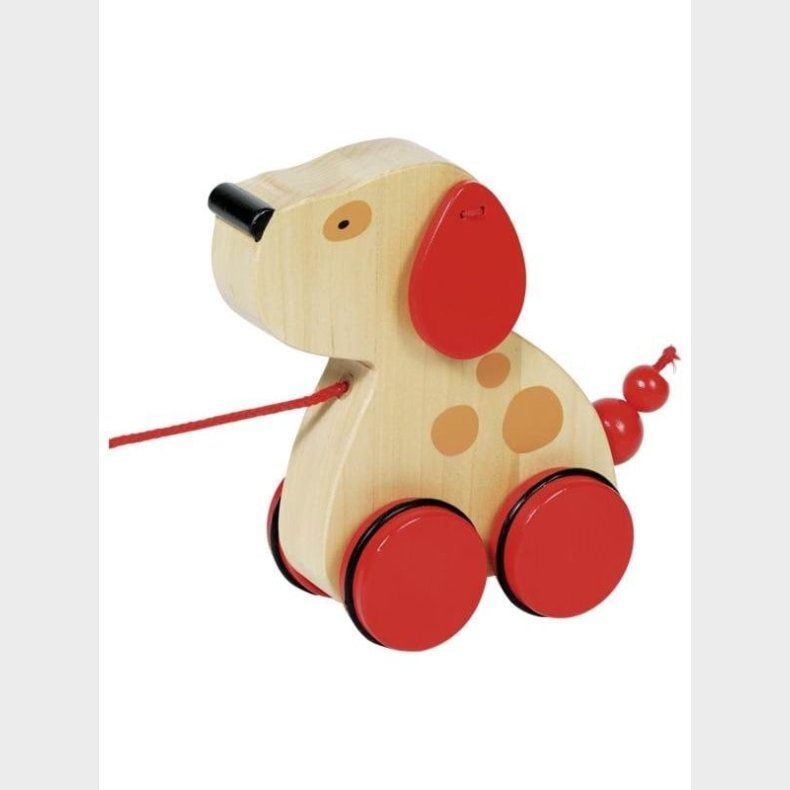 Goki Wooden Pull Animal Dog