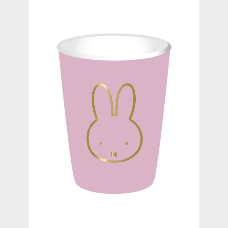 Haza Witbaard Cups Miffy Pink 8 pcs.