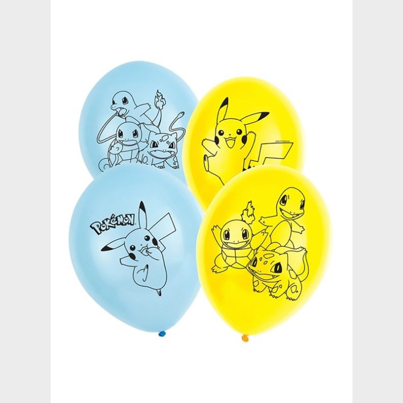 Haza Witbaard Pokemon Balloner 6pcs.