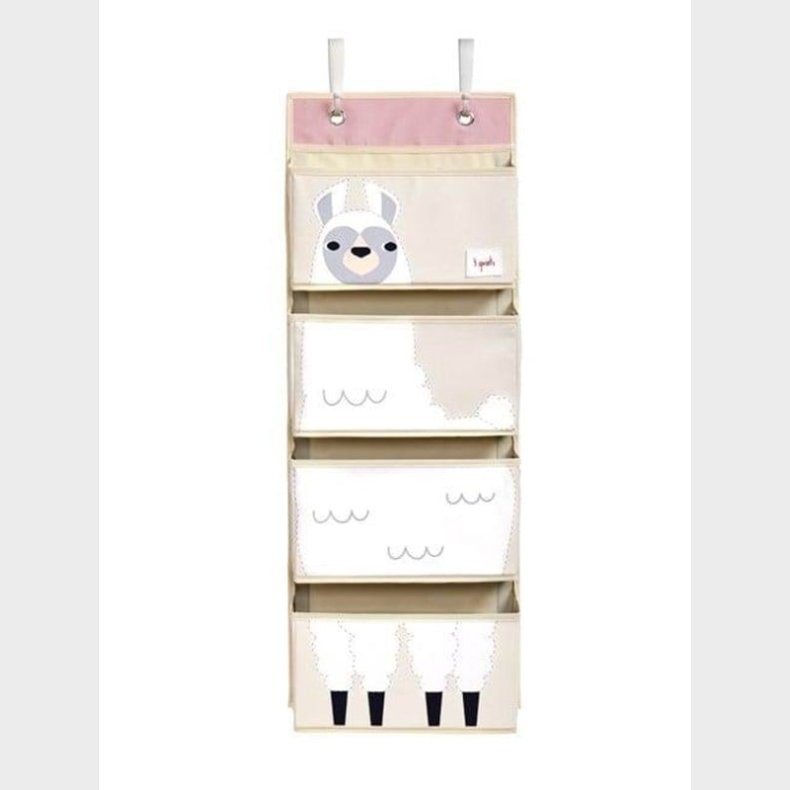 3 Sprouts - Hanging Wall Organizer - White Llama