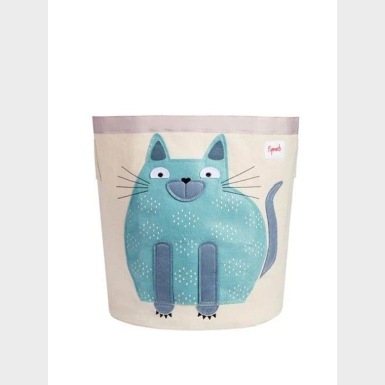 3 Sprouts Storage Bin - Blue Cat