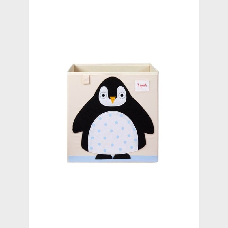 3 Sprouts Storage Box - Black Penguin