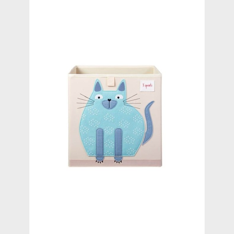 3 Sprouts Storage Box - Blue Cat