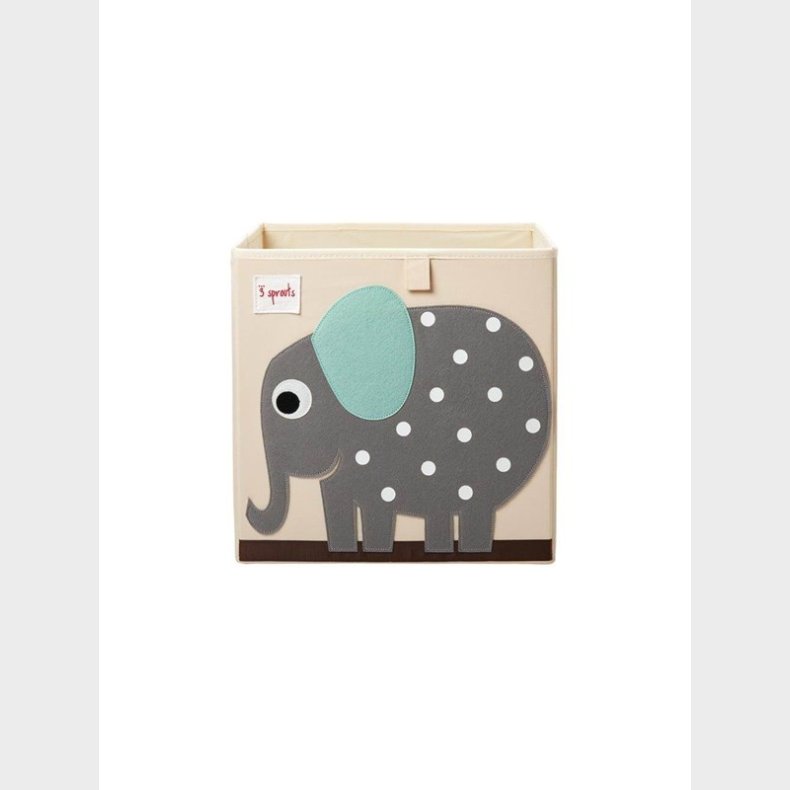 3 Sprouts Storage Box - Gray Elephant