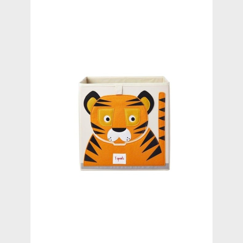 3 Sprouts Storage Box - Orange Tiger