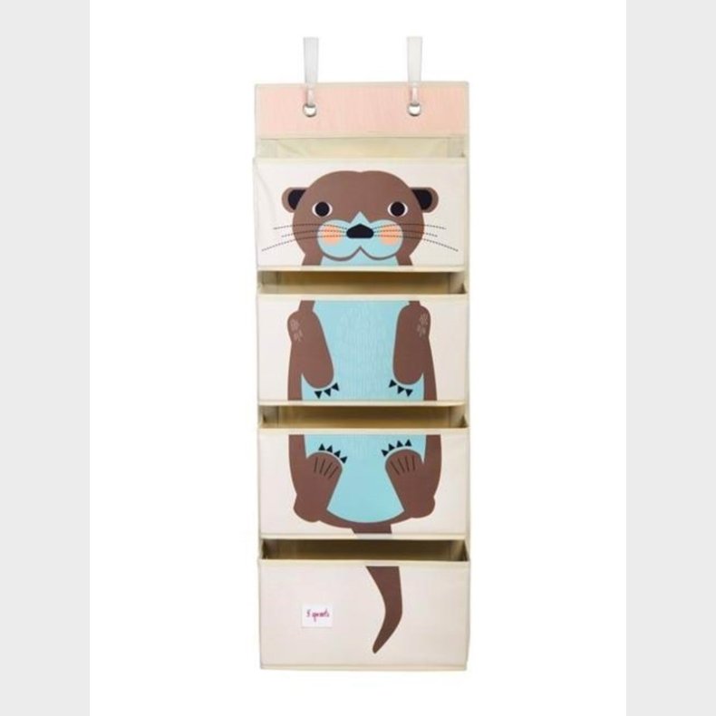 3 Sprouts Wall hanging with pockets - Otter