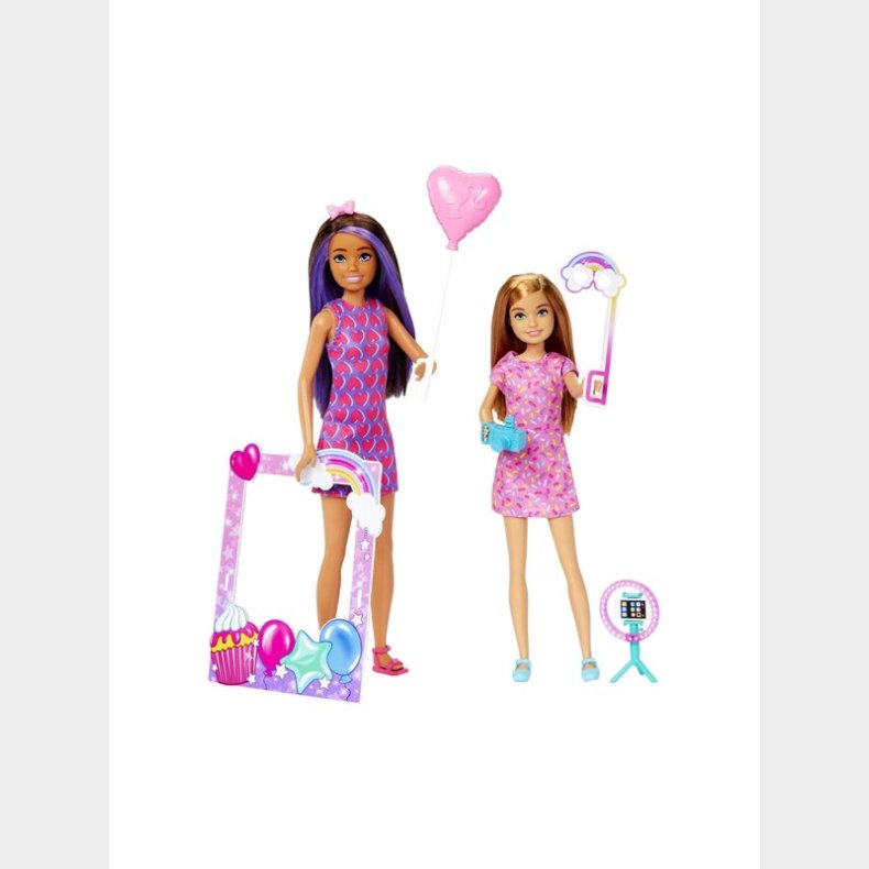 Barbie Celebration Fun Photobooth Playset With Skipper &amp; Stacie Dolls &amp; Accessories