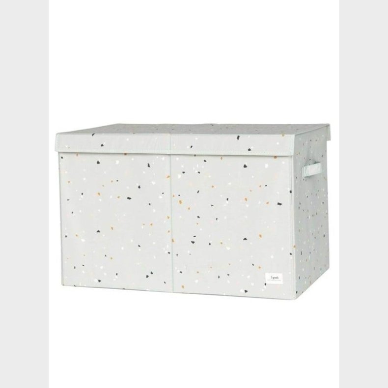 3 Sprouts - Storage box with lid Terrazzo/Green