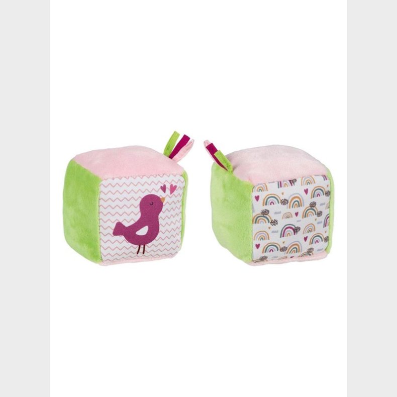 Goki Soft Cube with Crinkle Foil and Bell Bird