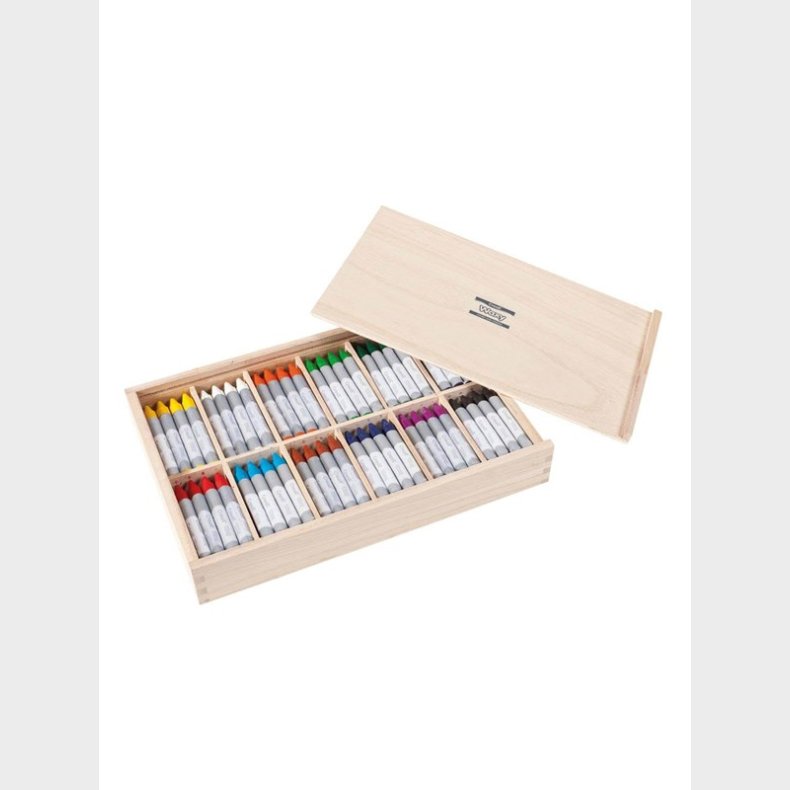 Creall Wax Crayons in Storage Box 144pcs.