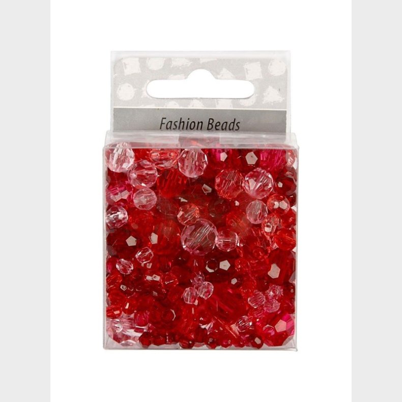 Creativ Company Faceted Beads Mix Red Harmony 45 grams