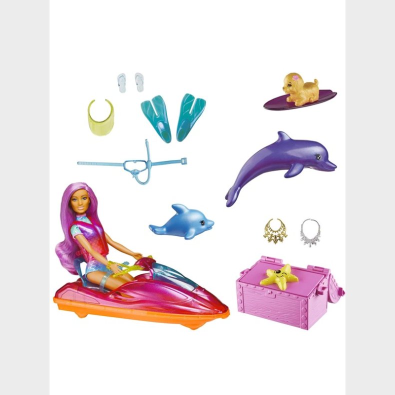 Barbie - Dreamtopia Doll Vehicle and Accessories