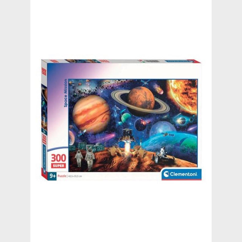 Clementoni Jigsaw Puslespil Super Color Space Mission 300pcs. gulv