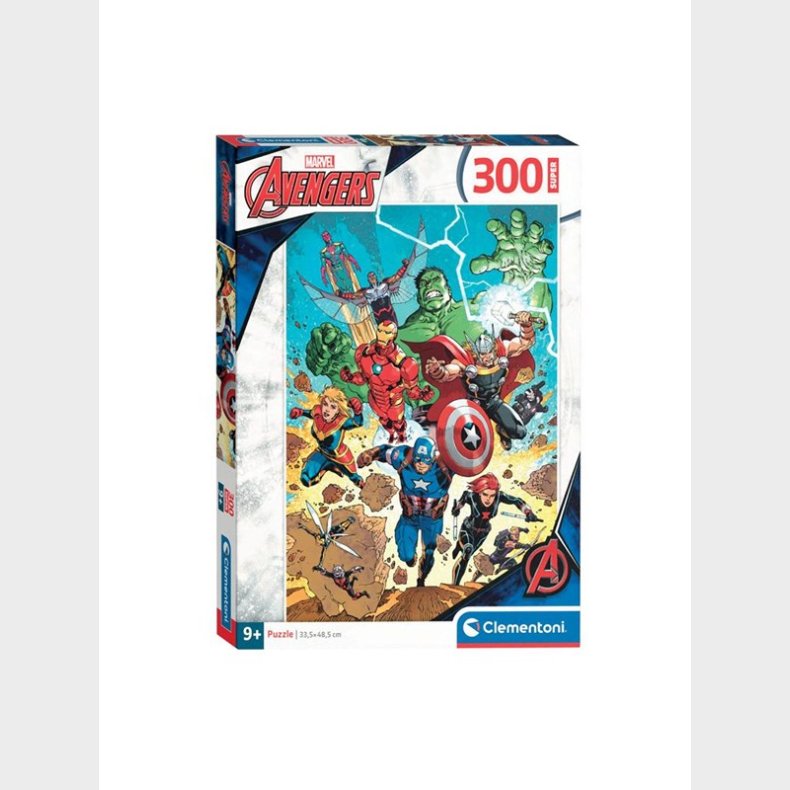 Clementoni Jigsaw Puslespil Super Color The Avengers 300pcs. gulv