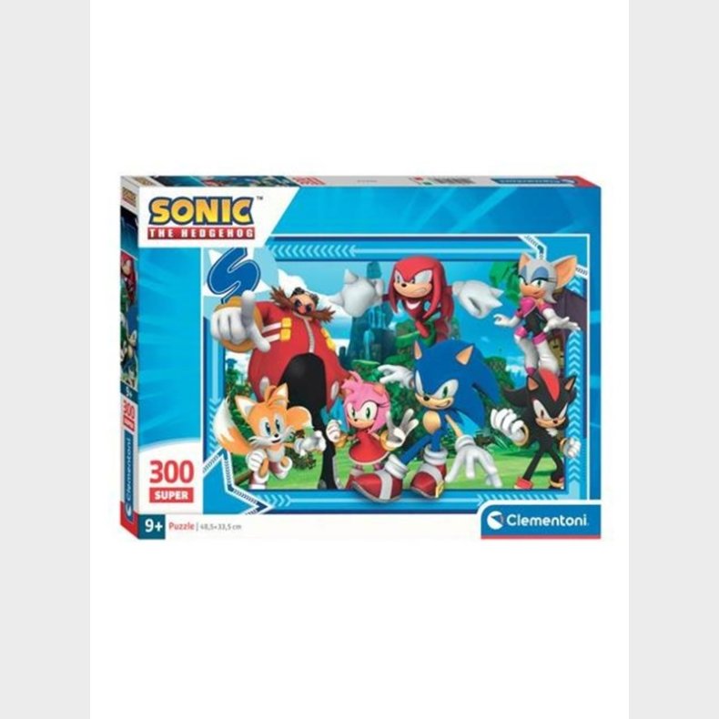 Clementoni Jigsaw Puslespil Super Color Sonic 300pcs gulv