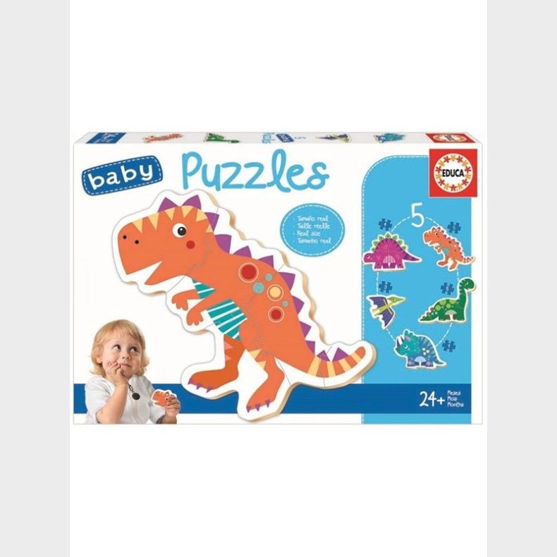 Educa Baby Puslespil 5 pcs Dinosaurs