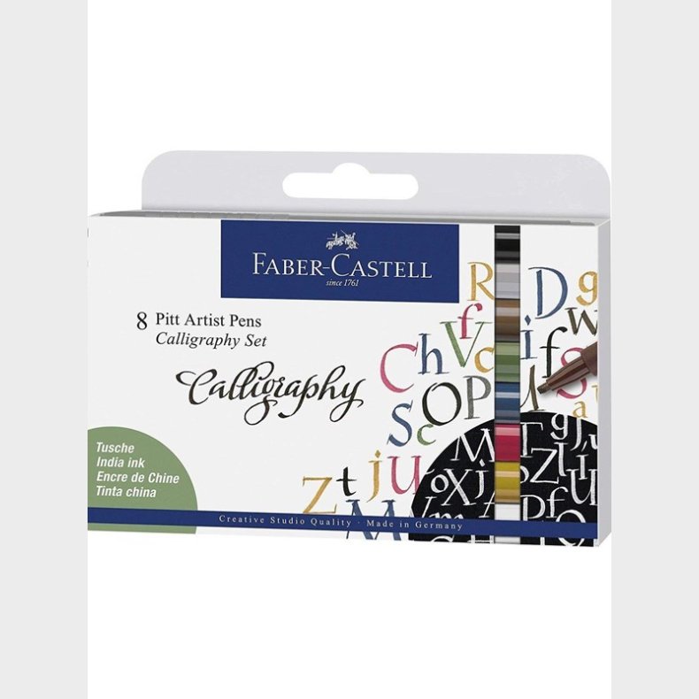 Faber Castell Pitt Artist Pen Calligraphy 8 pcs (167508)