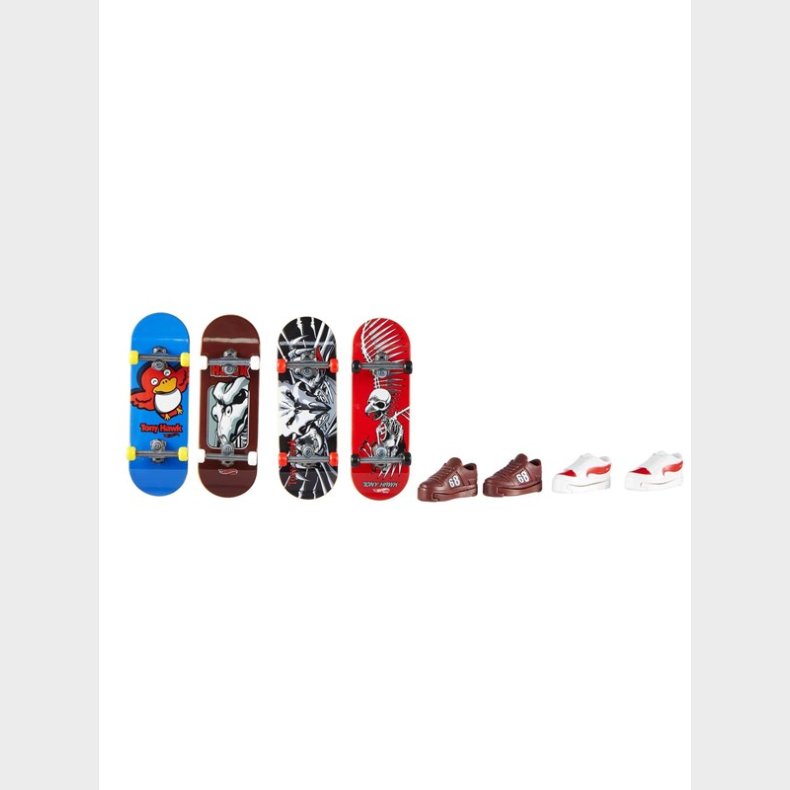 Hot Wheels Skate Tony Hawk Fingerboards &amp; Skate Shoes Multipack Assortment