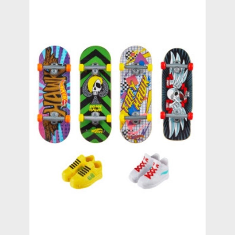 Hot Wheels Skate Tony Hawk Fingerboards &amp; Skate Shoes Multipack