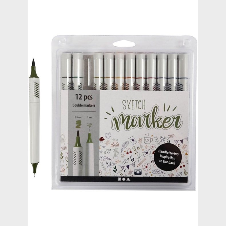 Creativ Company Sketch Marker - Douche Colors 12 pcs. (37379)