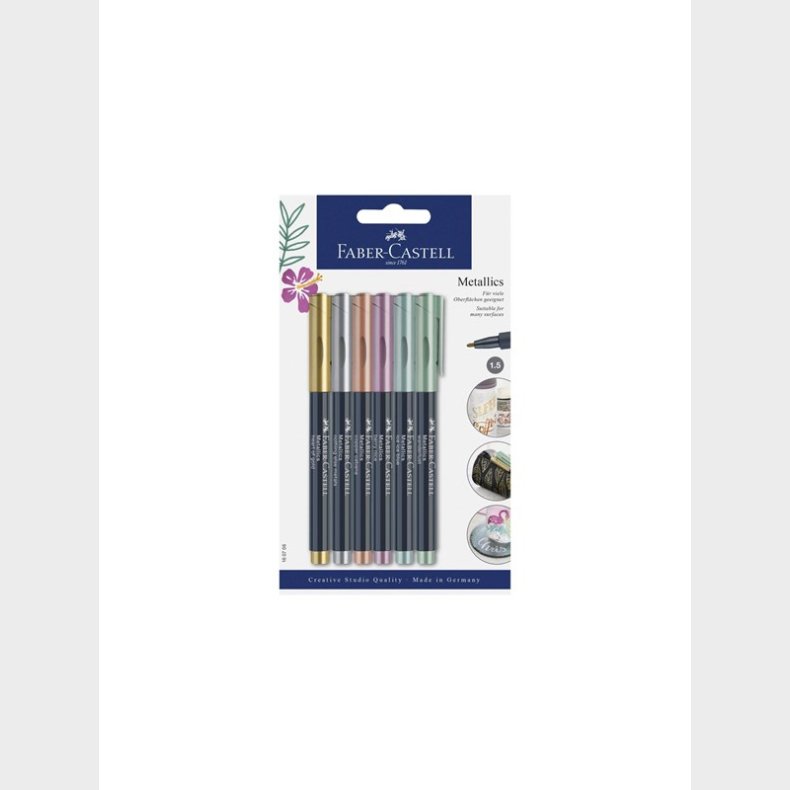 Faber Castell Faber-Castell - Metallics Marker 6 pc (160706)