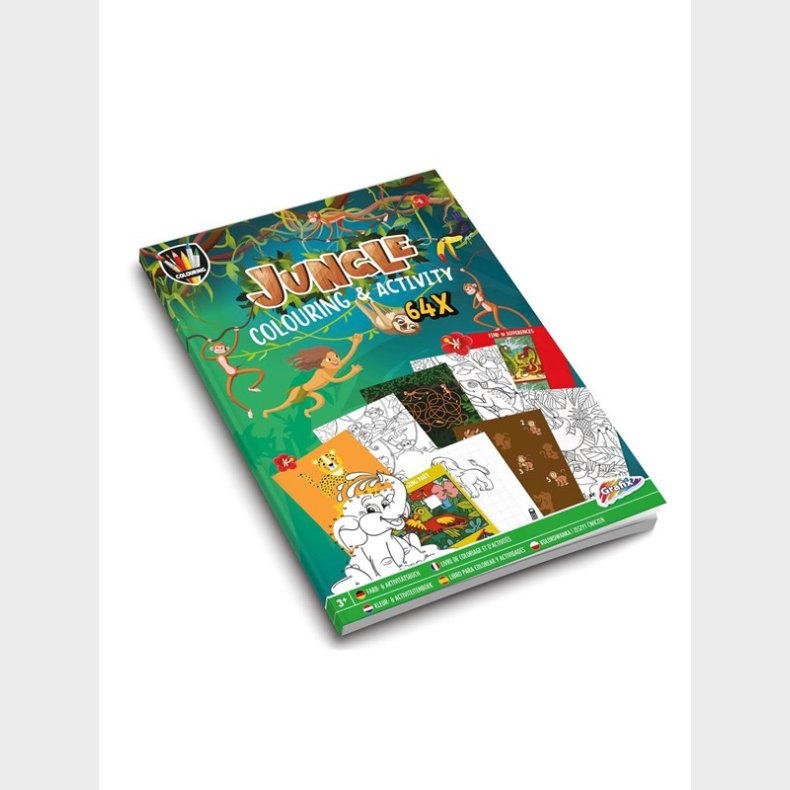 Creative Craft Group Moxy - Colouring &amp; Activity Book - Jungle (150069)