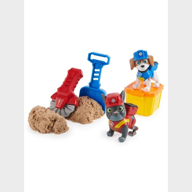 Paw Patrol Rubble &amp; Crew Figure 2 Pack - Charger &amp; Wheeler