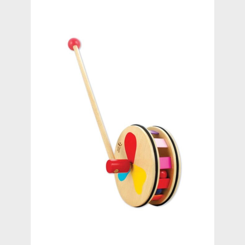 Classic World Wooden Push Figure Rainbow Wheel