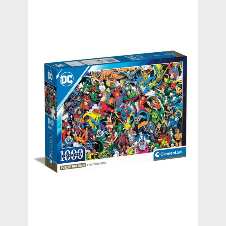 Clementoni Jigsaw Puslespil DC Comics Justice League 1000pcs. gulv