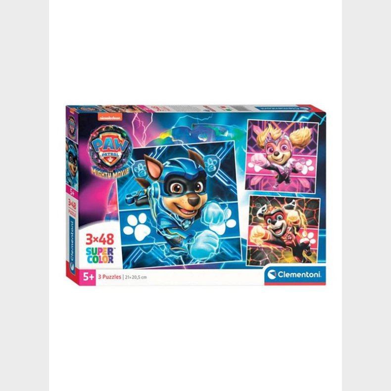 Clementoni Jigsaw Puslespil Super Color Square PAW Patrol II 3x48pcs. gulv