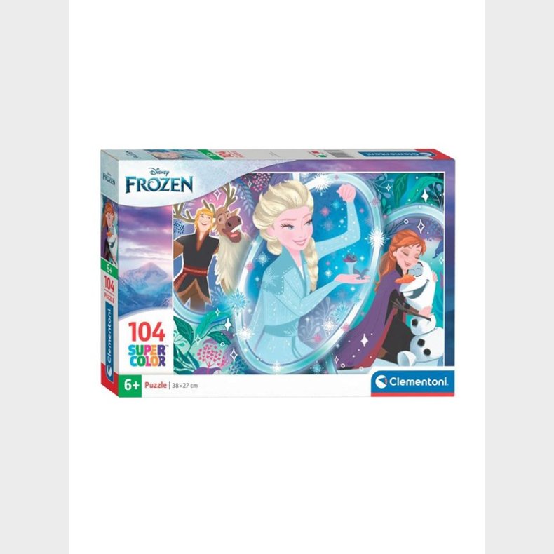 Clementoni Jigsaw Puslespil Super Color Frozen 104pcs. gulv