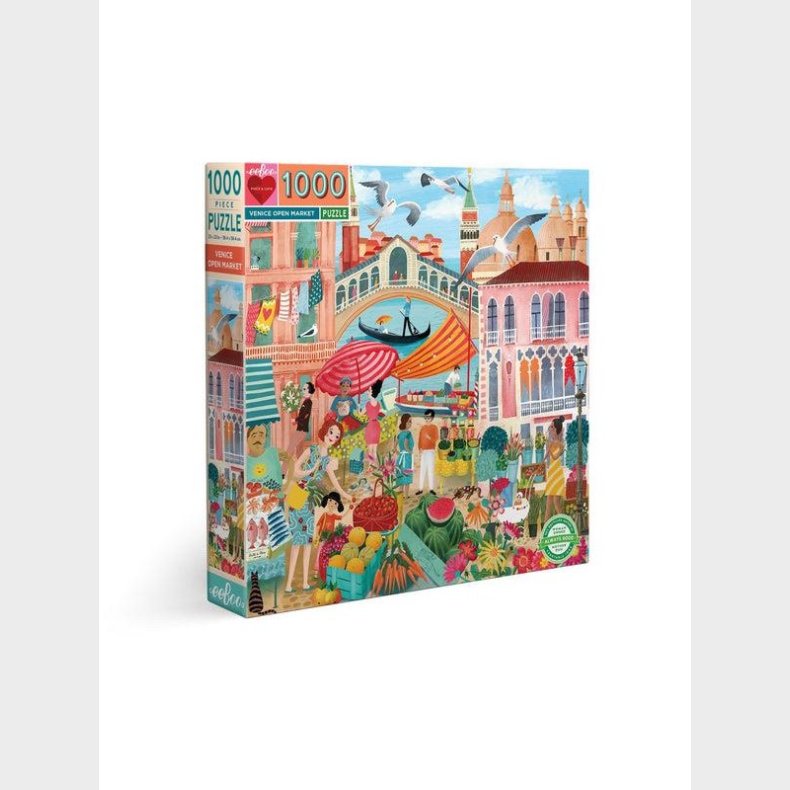 eeBoo Puslespil 1000 pcs - Venice Open Market