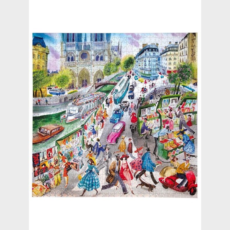 eeBoo Puslespil 1000 pcs - Paris Bookseller