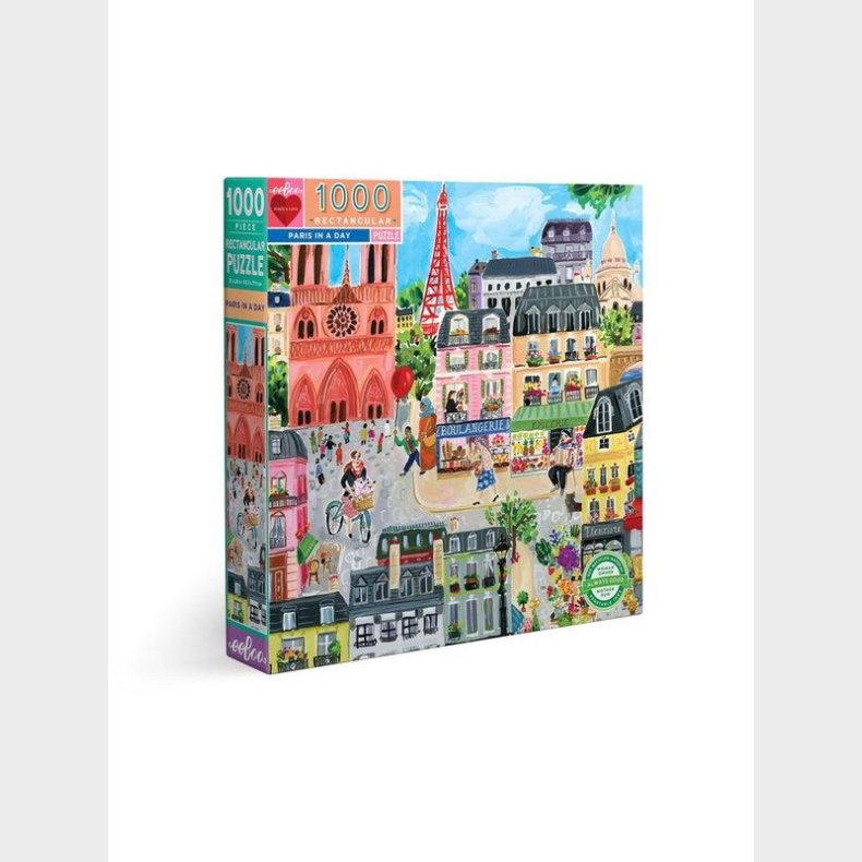 eeBoo Puslespil 1000 pcs - Paris in a Day