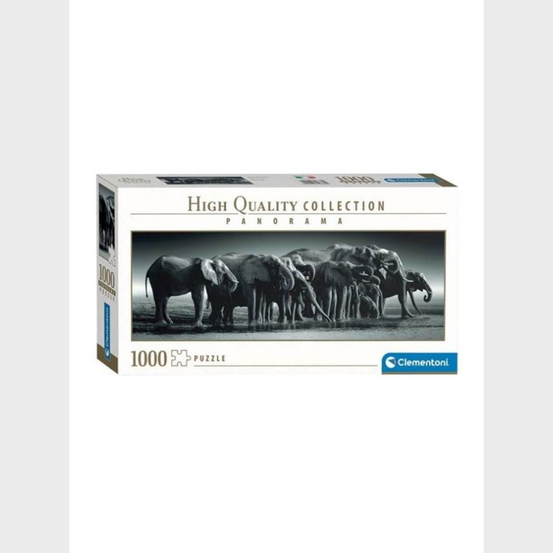 Clementoni Jigsaw Puslespil Panorama Herd of Giants 1000pcs. gulv