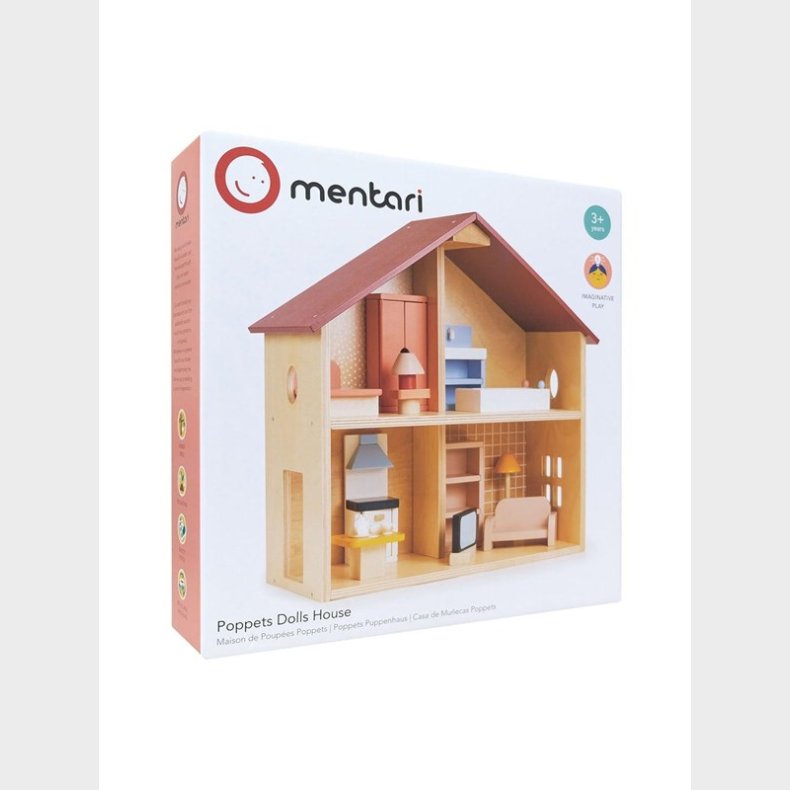 Mentari Poppets Dolls House - Doll house with Furniture