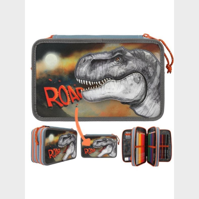 Depesche Dino World - Triple Pencil Case ROAR