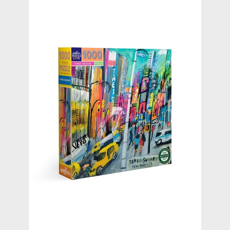 eeBoo Puslespil 1000 pcs - Times Square