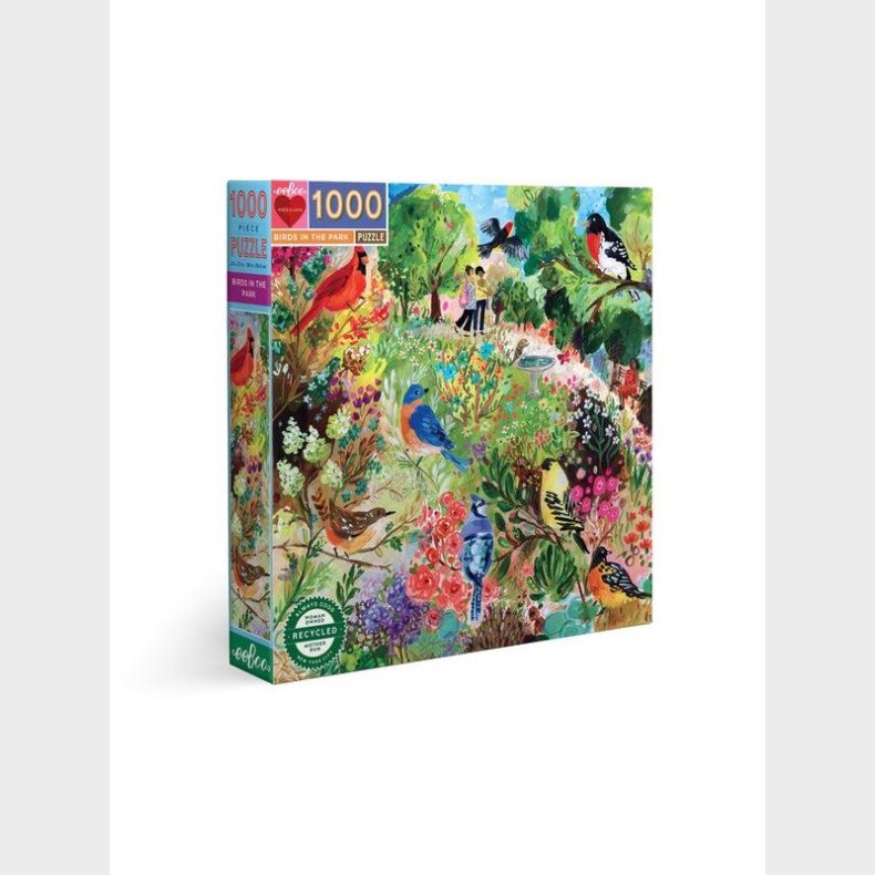 eeBoo Puslespil 1000 pcs - Birds in the Park