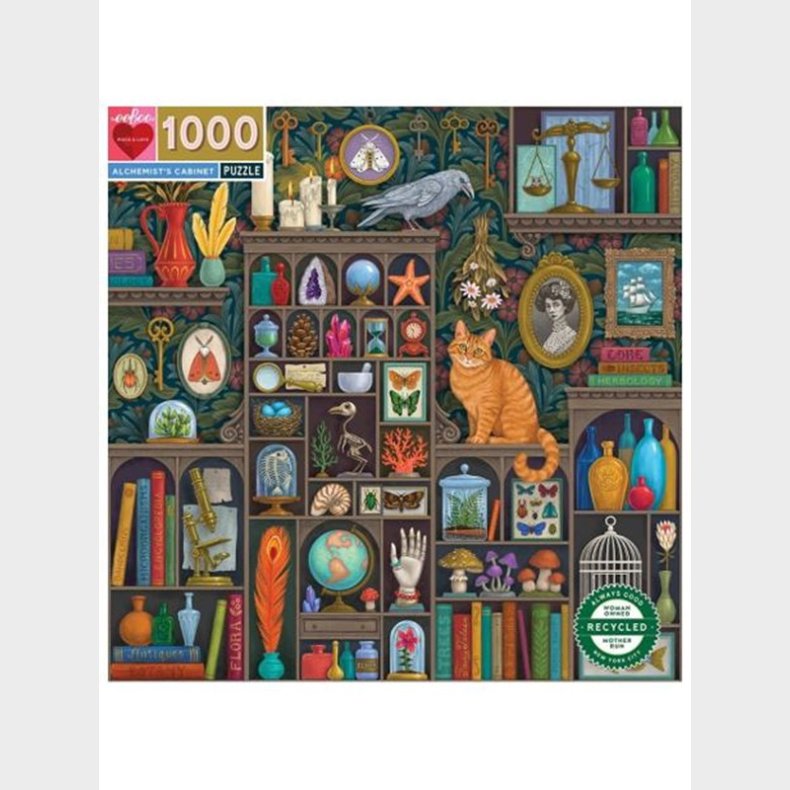 eeBoo Puslespil 1000 pcs - Alchemist&apos;s Cabinet